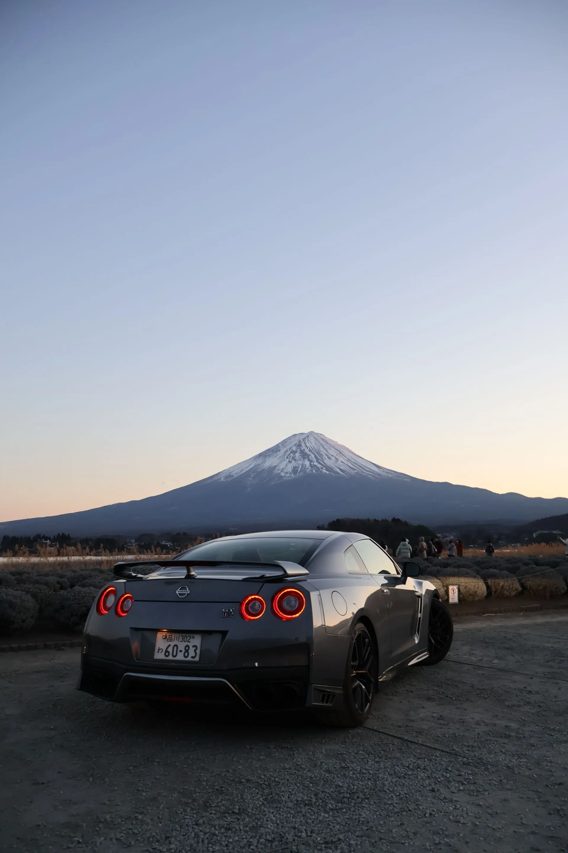 A reconditioned car at Mount Fuji — Panca Abadi imports direct from Japan